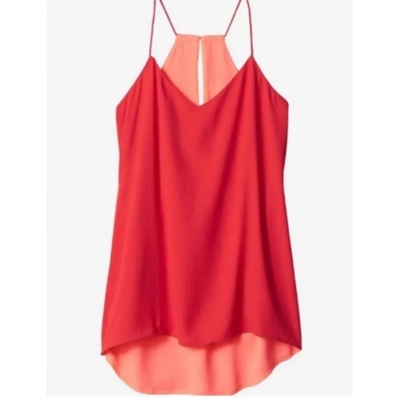NEW Express Barcelona Reversible Cami in Red and Coral - Picture 2 of 15